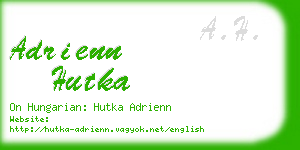 adrienn hutka business card